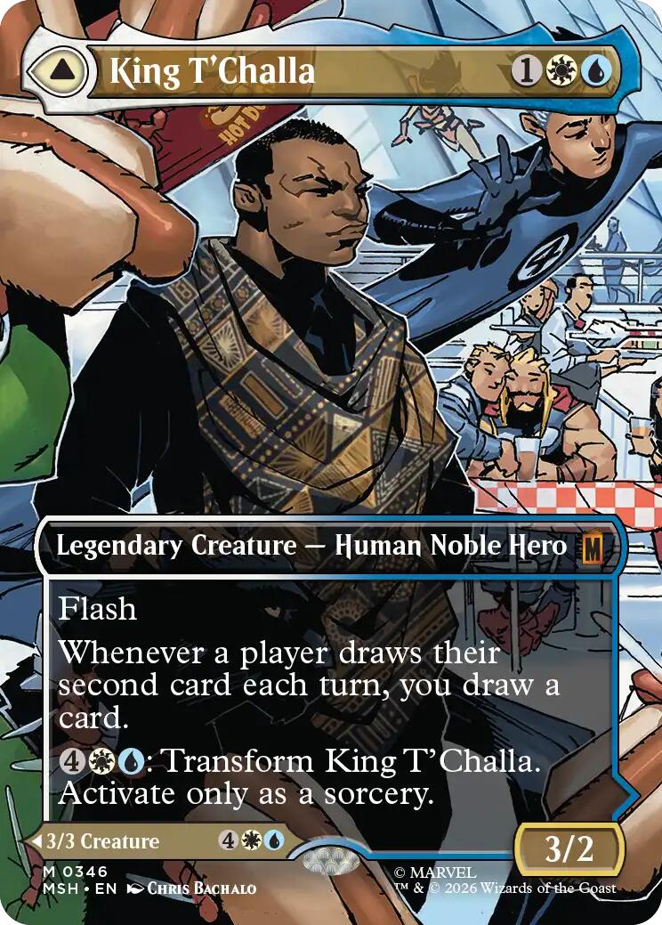 King T'Challa (Borderless) (0346) [Marvel Super Heroes] | Red Claw Gaming