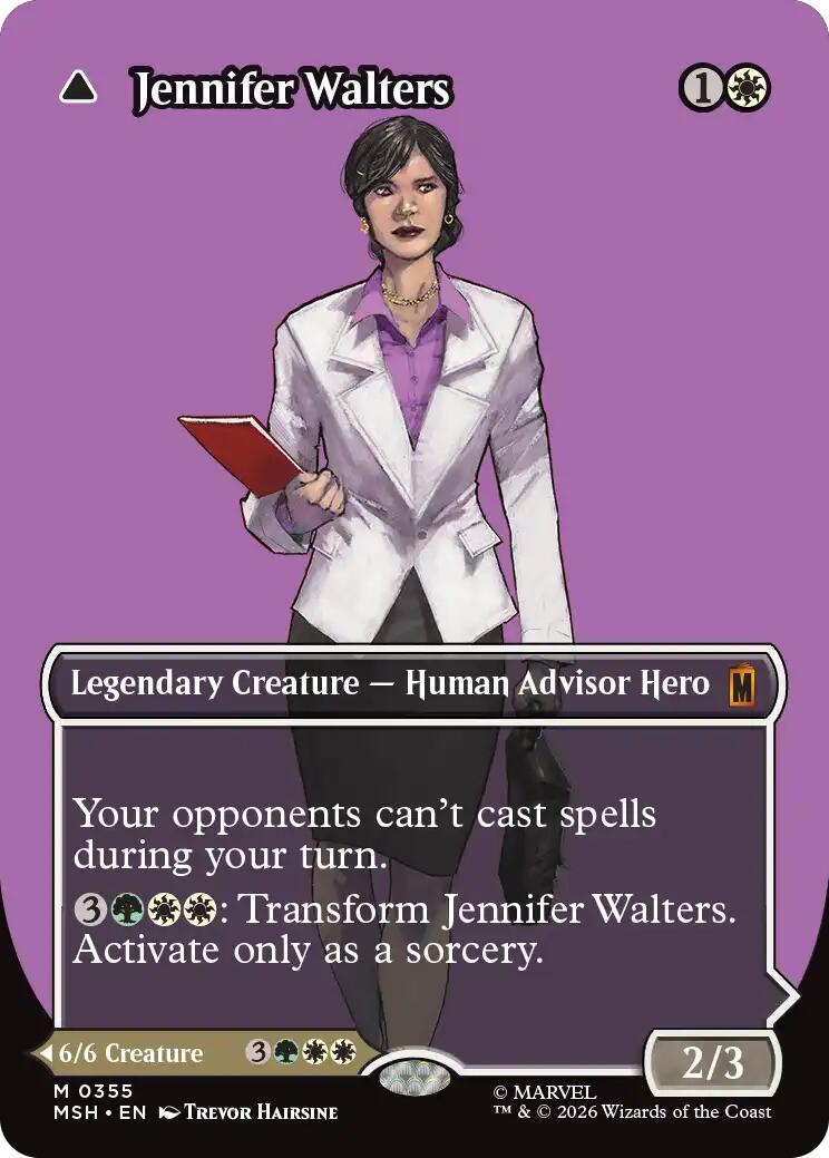 Jennifer Walters // The Sensational She-Hulk (Borderless) (0355) [Marvel Super Heroes] | Red Claw Gaming