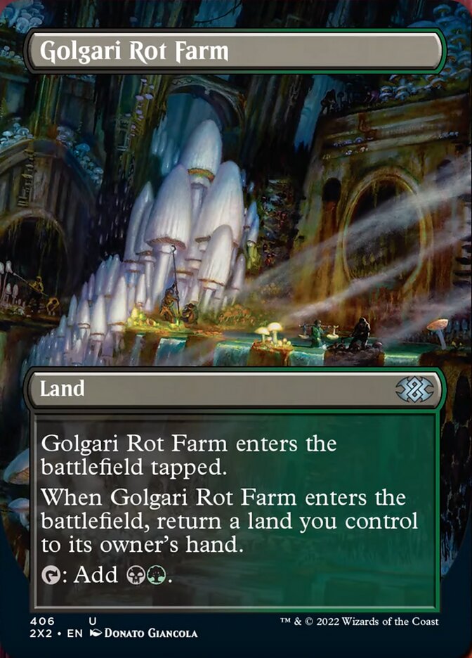 Golgari Rot Farm (Borderless Alternate Art) [Double Masters 2022] MTG Single Magic: The Gathering    | Red Claw Gaming