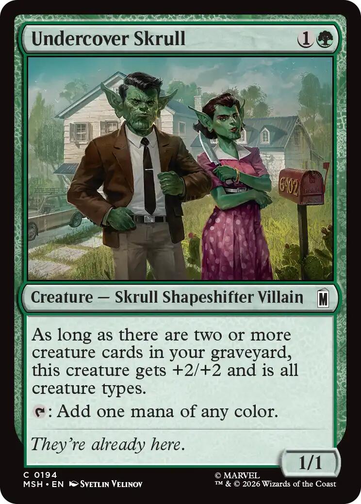 Undercover Skull [Marvel Super Heroes] MTG Single Magic: The Gathering | Red Claw Gaming