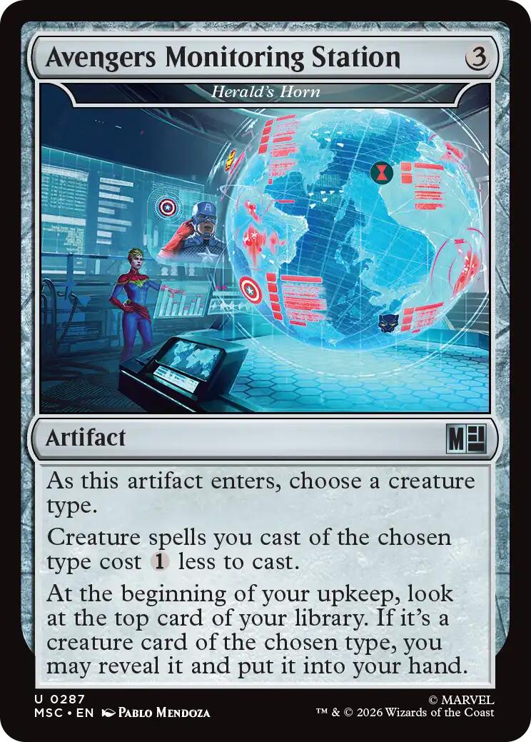 Avengers Monitoring Station - Herald's Horn [Marvel Super Heroes Commander] MTG Single Magic: The Gathering | Red Claw Gaming