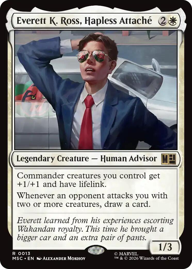 Everett K. Ross, Hapless Attache (Surge Foil) [Marvel Super Heroes Commander] | Red Claw Gaming