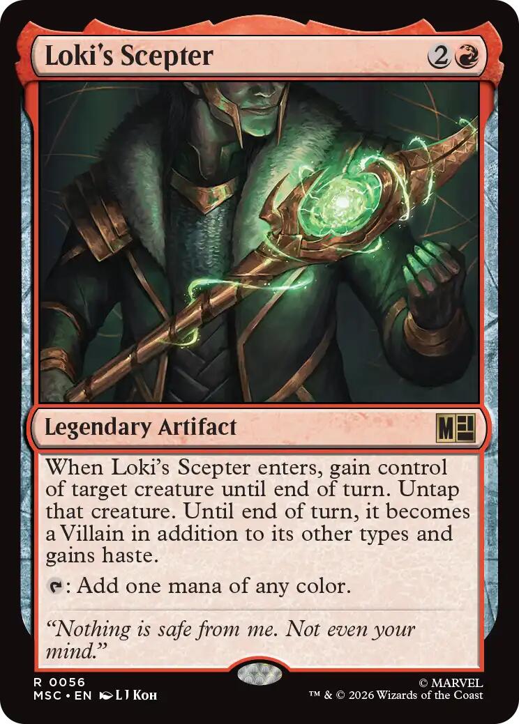 Loki's Scepter (Surge Foil) [Marvel Super Heroes Commander] | Red Claw Gaming