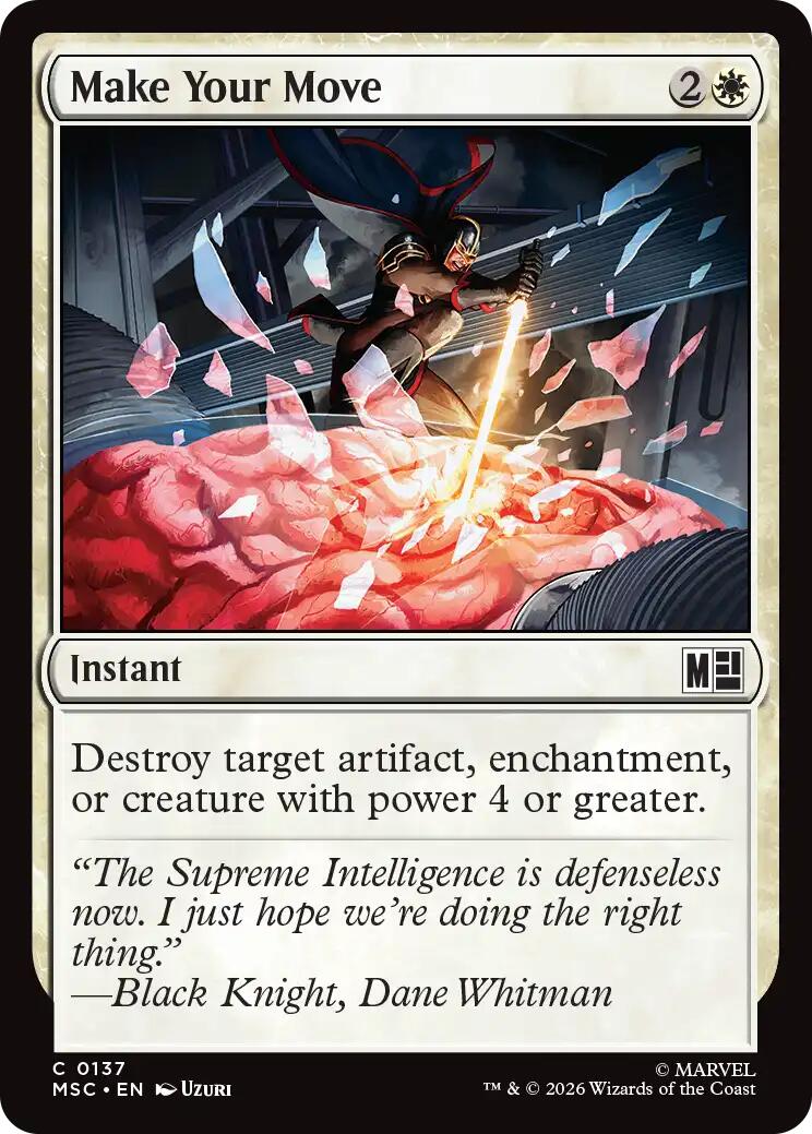 Make Your Move (Surge Foil) [Marvel Super Heroes Commander] MTG Single Magic: The Gathering | Red Claw Gaming
