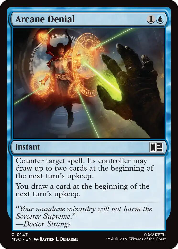 Arcane Denial (Surge Foil) [Marvel Super Heroes Commander] | Red Claw Gaming