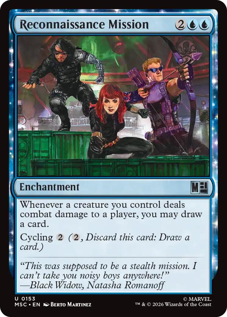 Reconnaissance Mission (Surge Foil) [Marvel Super Heroes Commander] MTG Single Magic: The Gathering | Red Claw Gaming
