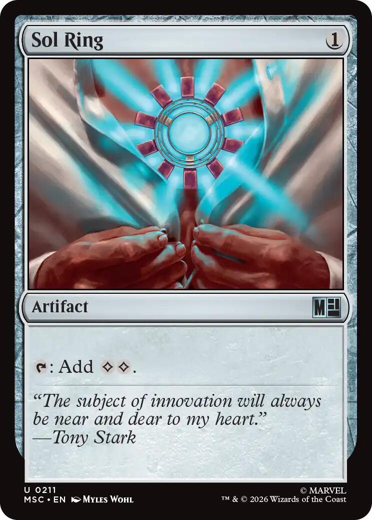 Sol Ring (0211) (Surge Foil) [Marvel Super Heroes Commander] | Red Claw Gaming