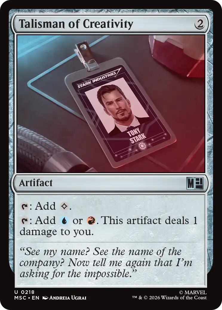 Talisman of Creativity (Surge Foil) [Marvel Super Heroes Commander] MTG Single Magic: The Gathering | Red Claw Gaming