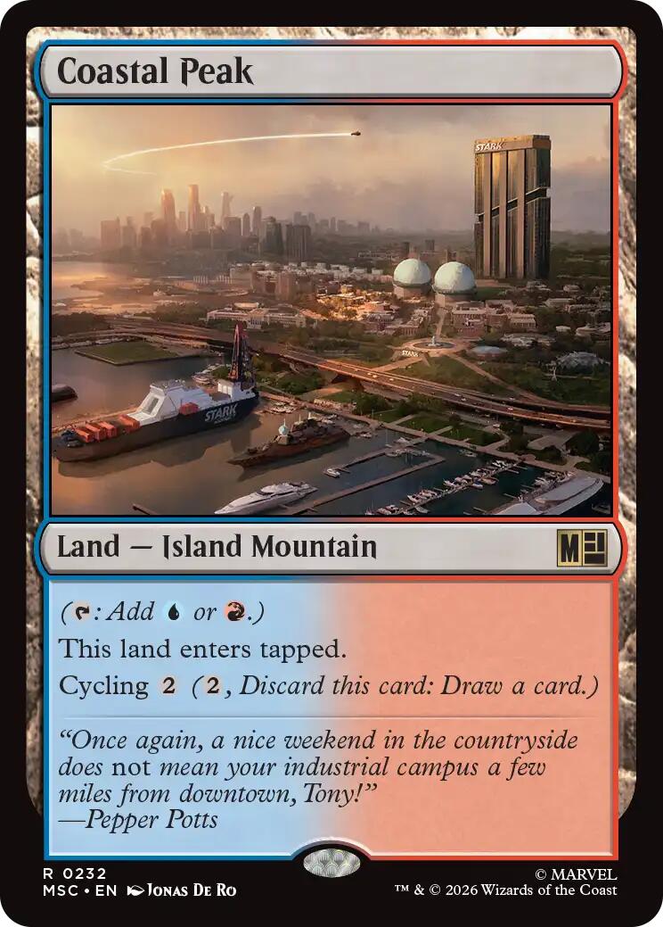 Coastal Peak (Surge Foil) [Marvel Super Heroes Commander] | Red Claw Gaming