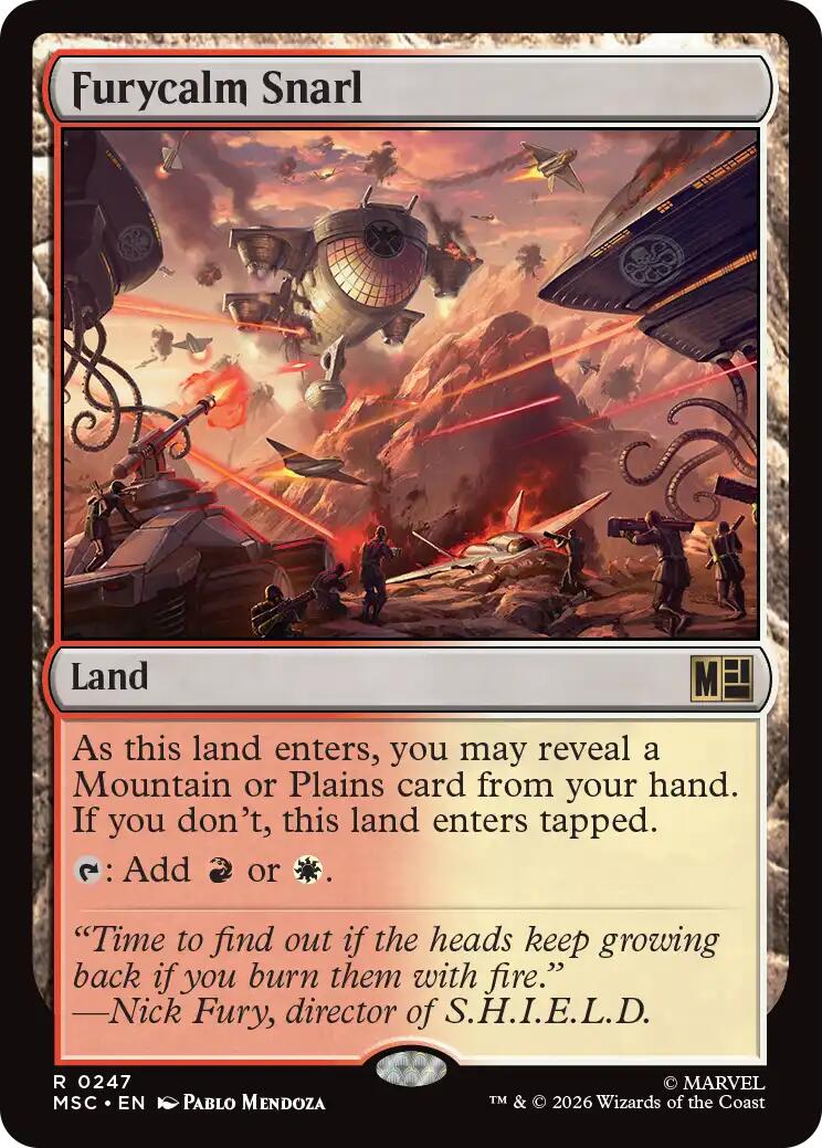 Furycalm Snarl (Surge Foil) [Marvel Super Heroes Commander] MTG Single Magic: The Gathering | Red Claw Gaming