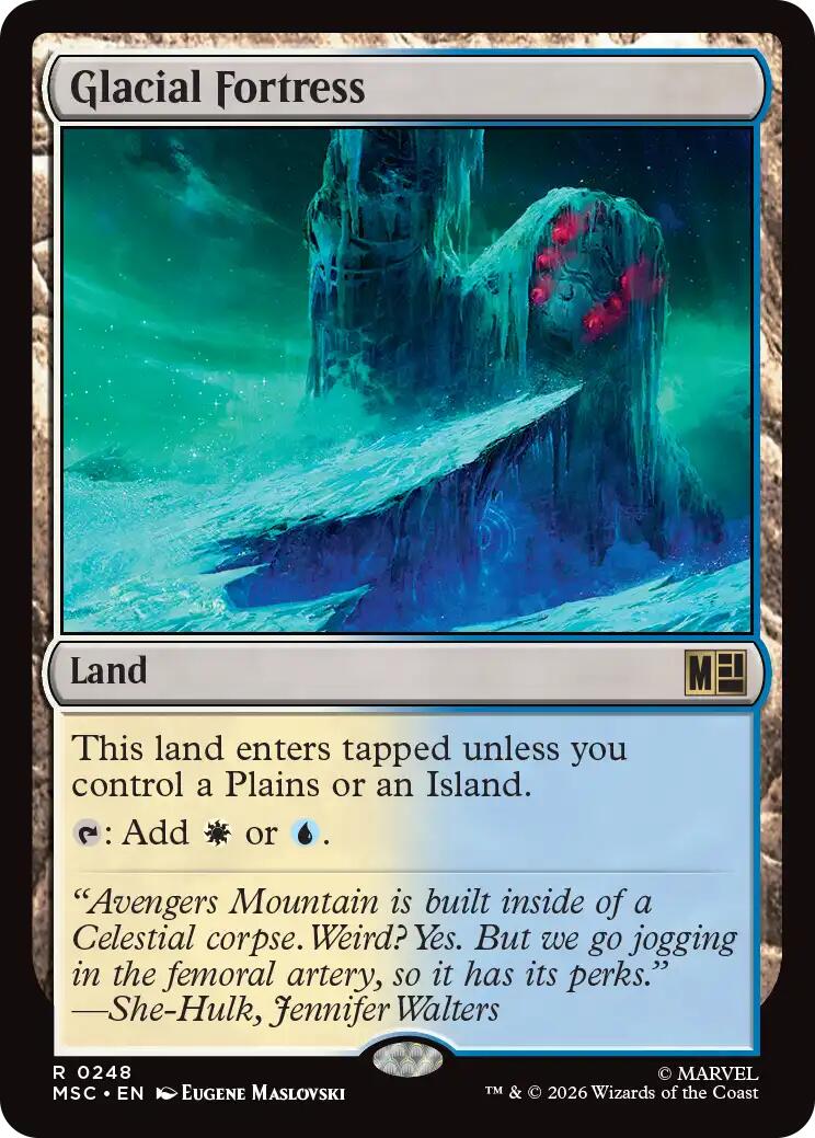 Glacial Fortress (Surge Foil) [Marvel Super Heroes Commander] | Red Claw Gaming