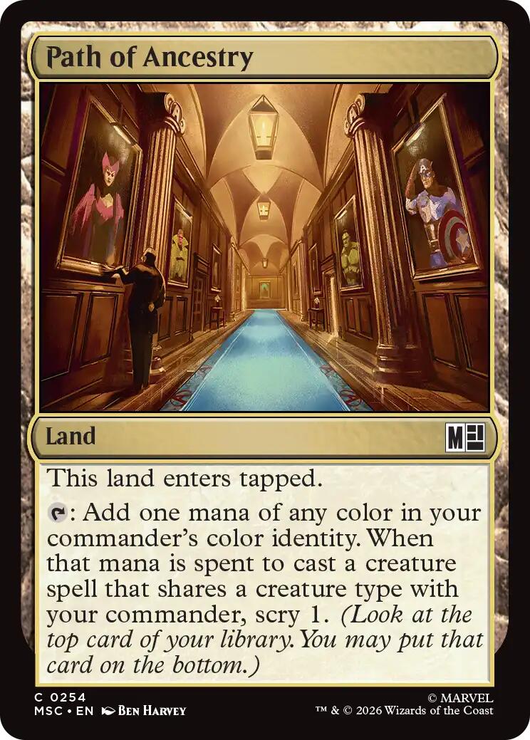 Path of Ancestry (Surge Foil) [Marvel Super Heroes Commander] MTG Single Magic: The Gathering | Red Claw Gaming