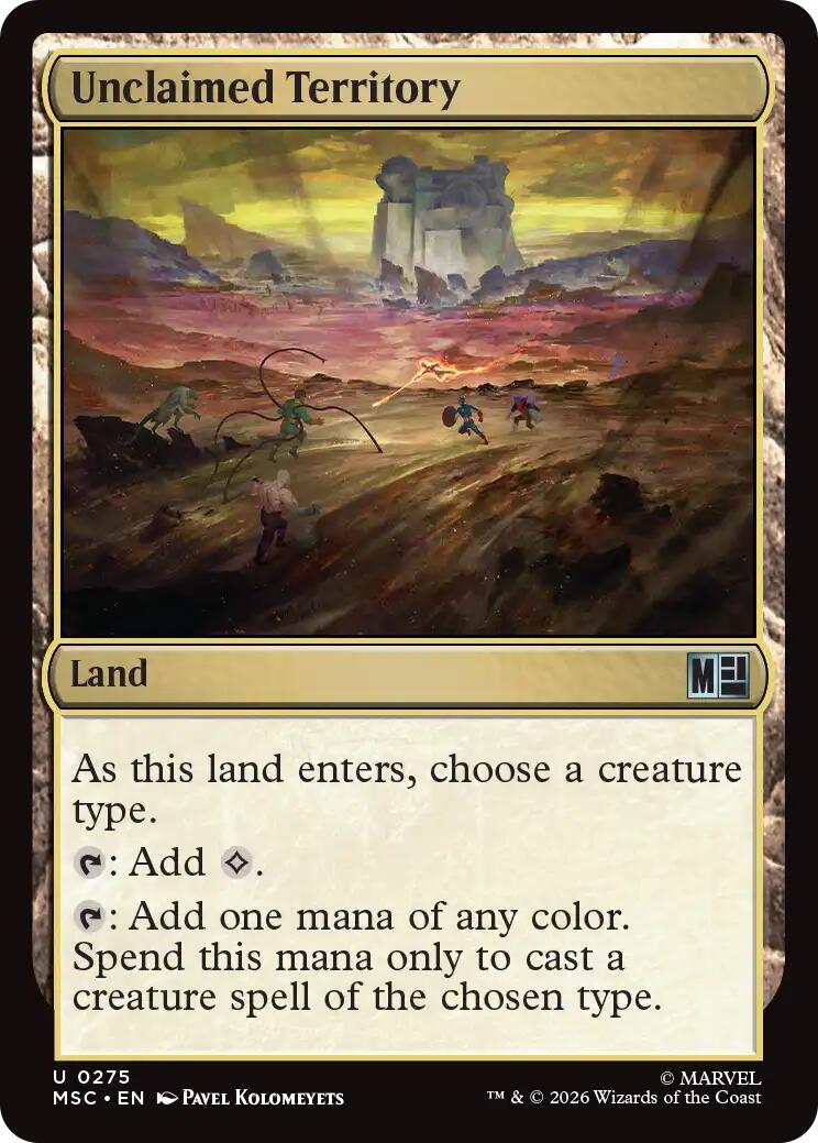 Unclaimed Territory (Surge Foil) [Marvel Super Heroes Commander] | Red Claw Gaming
