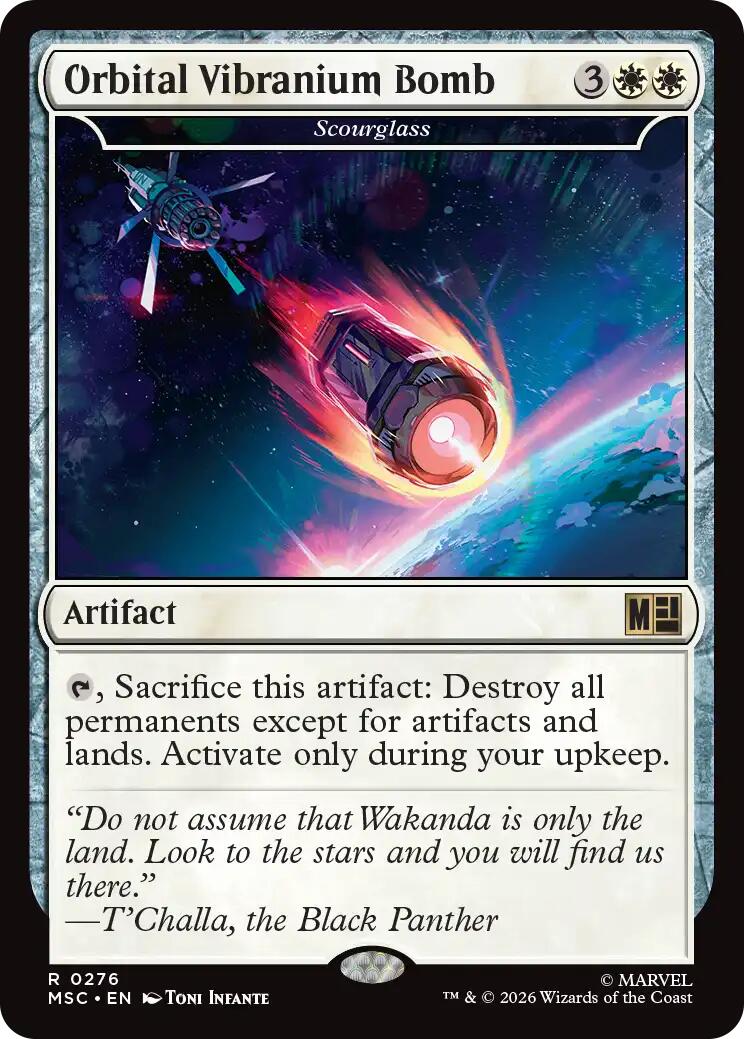 Orbital Vibranium Bomb - Scourglass (Surge Foil) [Marvel Super Heroes Commander] | Red Claw Gaming