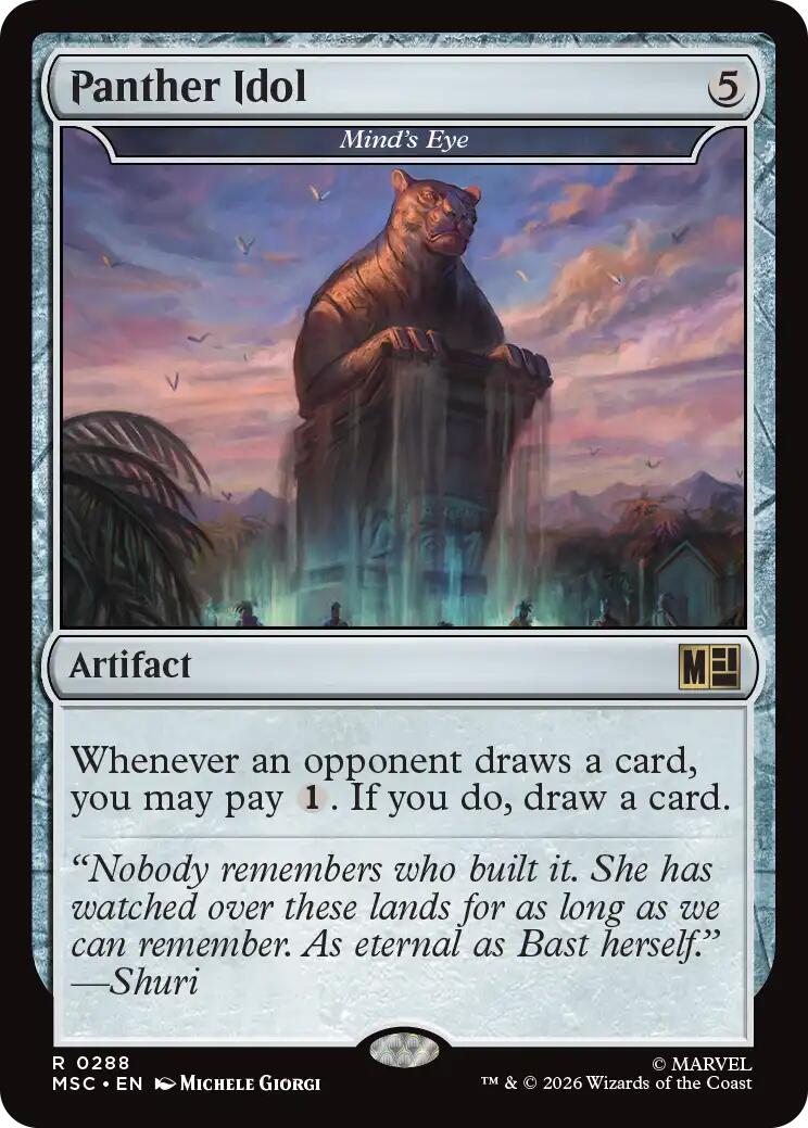Panther Idol - Mind's Eye (Surge Foil) [Marvel Super Heroes Commander] | Red Claw Gaming
