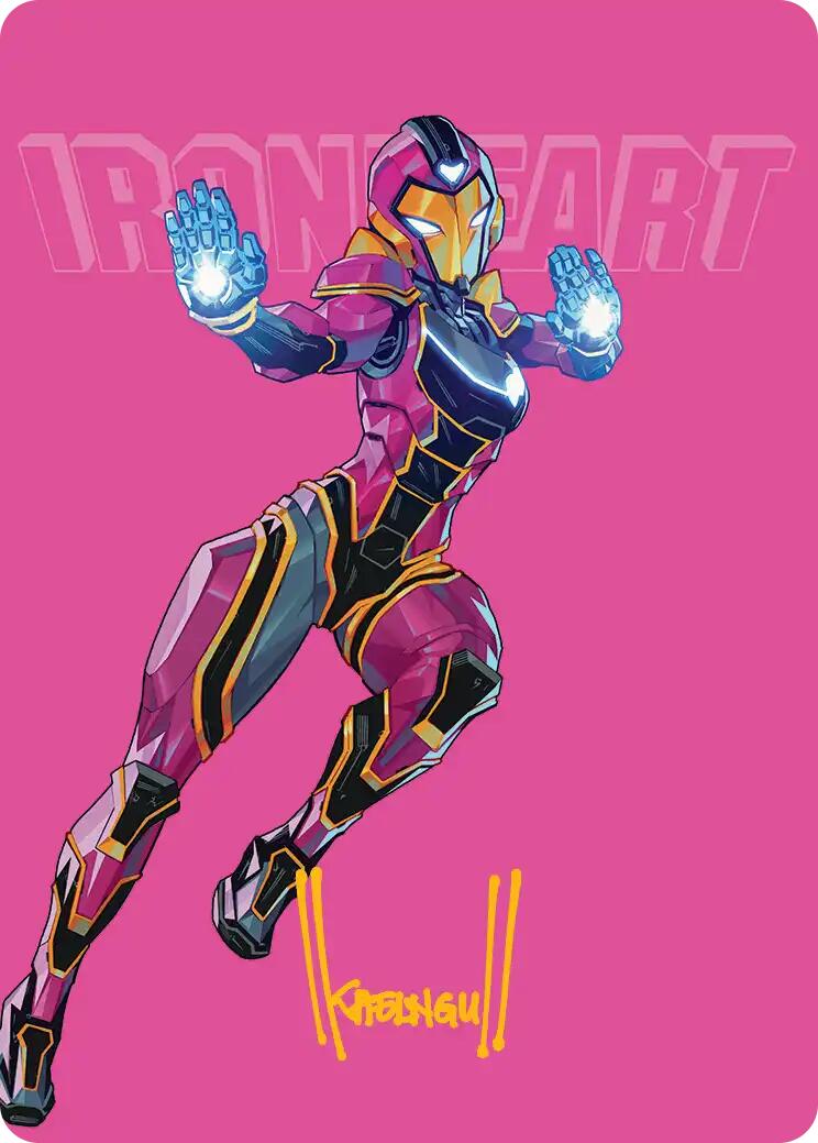Ironheart, Clever Champion Art Card (Gold-Stamped Signature) [Marvel Super Heroes Art Series] | Red Claw Gaming