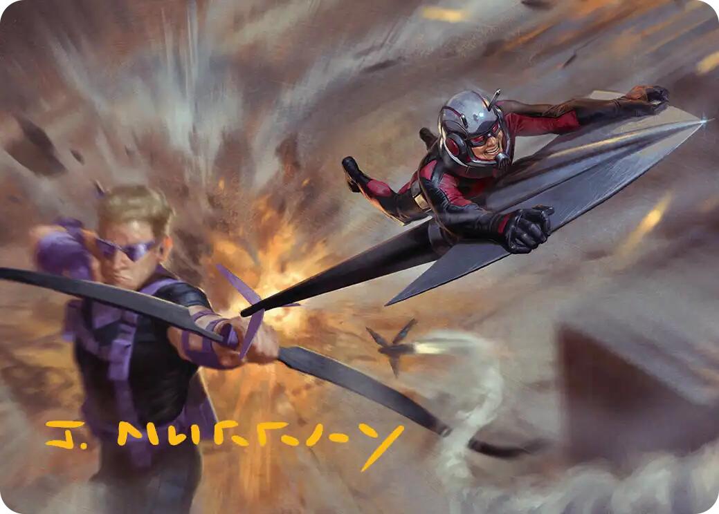 Team Tactics Art Card (Gold-Stamped Signature) [Marvel Super Heroes Art Series] | Red Claw Gaming
