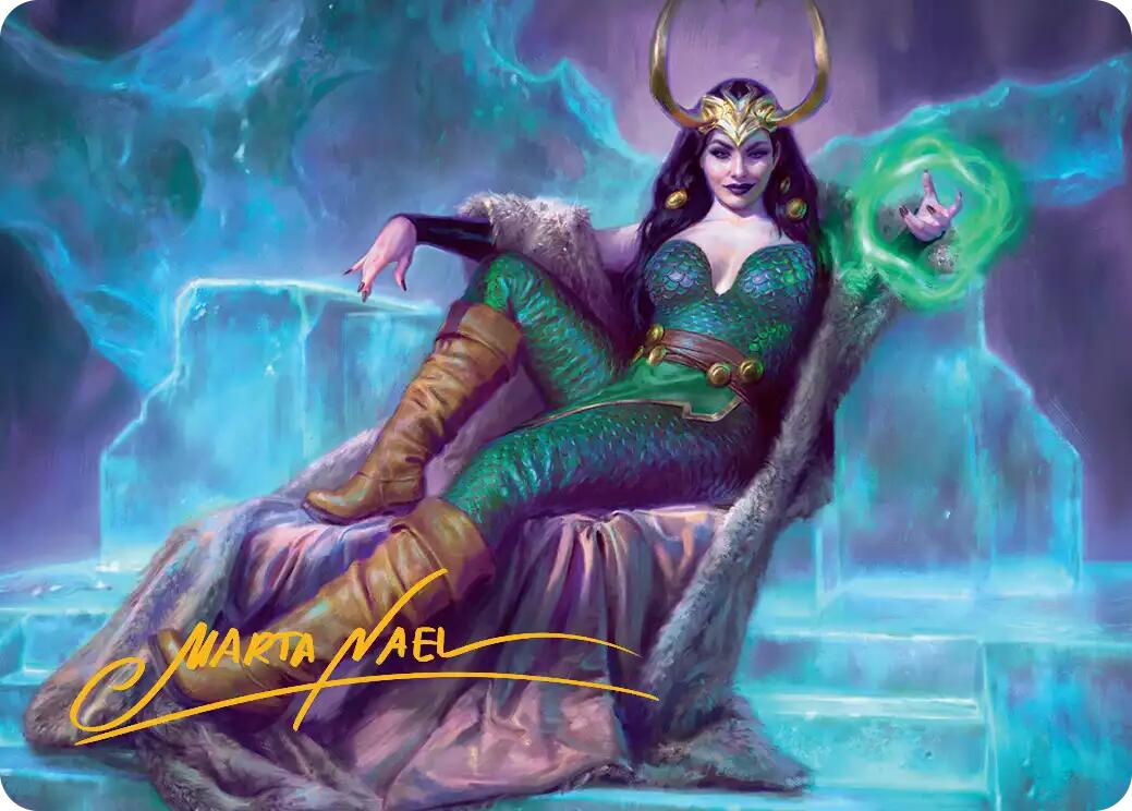 Lady Loki, Agent of Chaos Art Card (Gold-Stamped Signature) [Marvel Super Heroes Art Series] | Red Claw Gaming