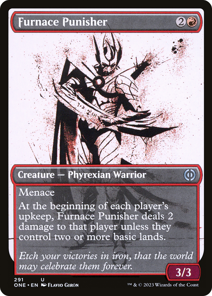 Furnace Punisher (Showcase Ichor) [Phyrexia: All Will Be One] MTG Single Magic: The Gathering | Red Claw Gaming