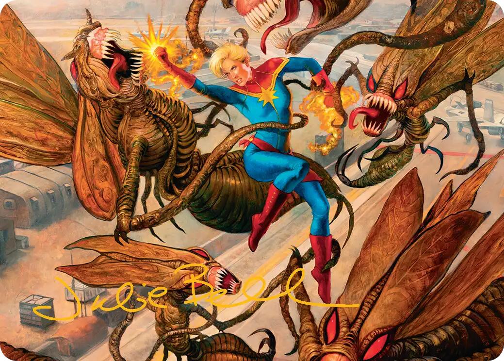 Captain Marvel, Apex Avenger Art Card (Gold-Stamped Signature) [Marvel Super Heroes Art Series] | Red Claw Gaming