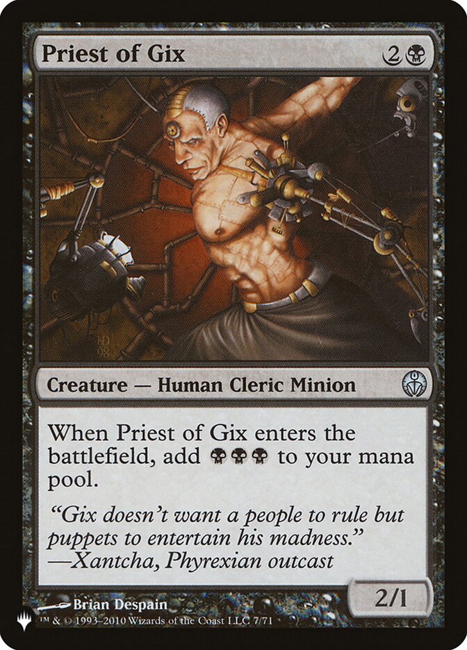 Priest of Gix [The List] MTG Single Magic: The Gathering | Red Claw Gaming