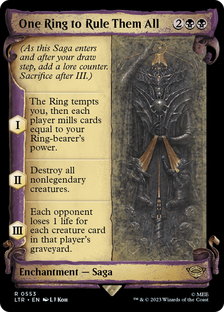 One Ring to Rule Them All [The Lord of the Rings: Tales of Middle-Earth Showcase Scrolls] MTG Single Magic: The Gathering | Red Claw Gaming