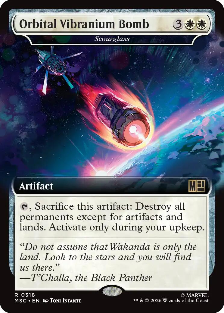 Orbital Vibranium Bomb - Scourglass (Extended Art) [Marvel Super Heroes Commander] | Red Claw Gaming