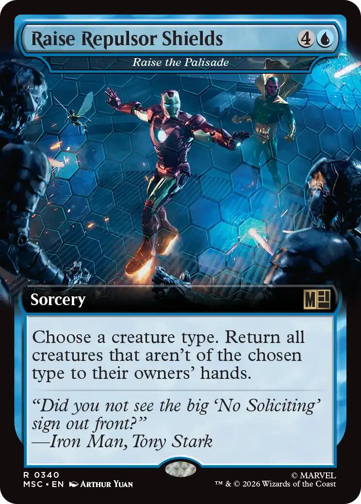 Raise Repulsor Shields - Raise the Palisade (Extended Art) [Marvel Super Heroes Commander] | Red Claw Gaming
