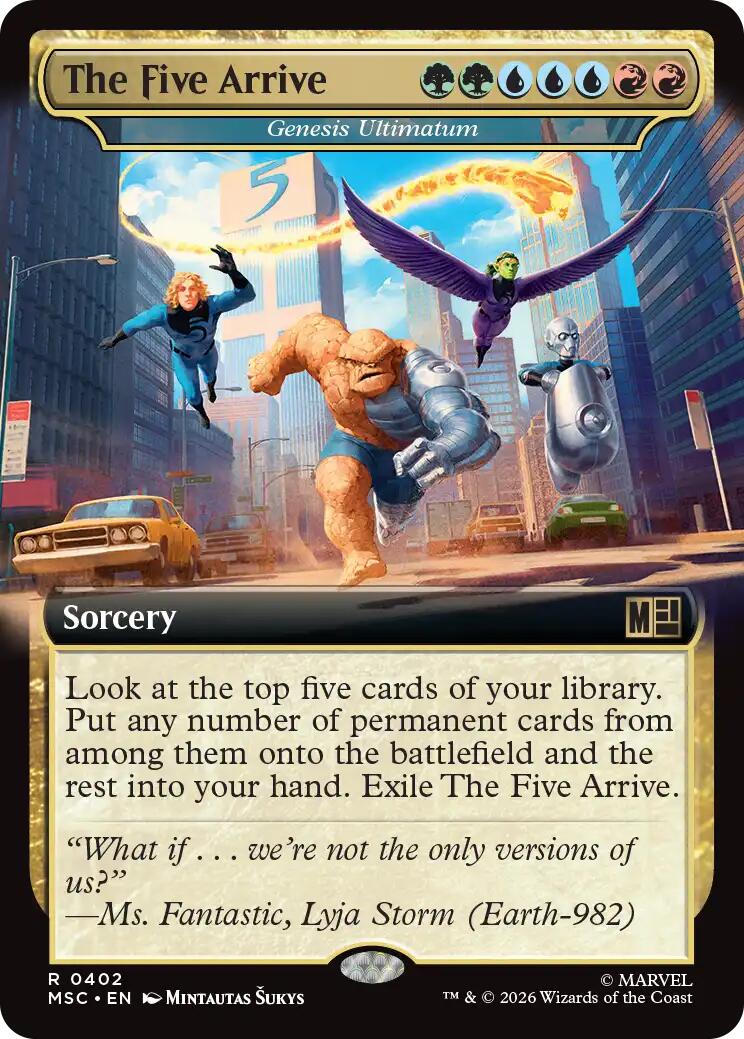 The Five Arrive - Genesis Ultimatum (Extended Art) [Marvel Super Heroes Commander] | Red Claw Gaming