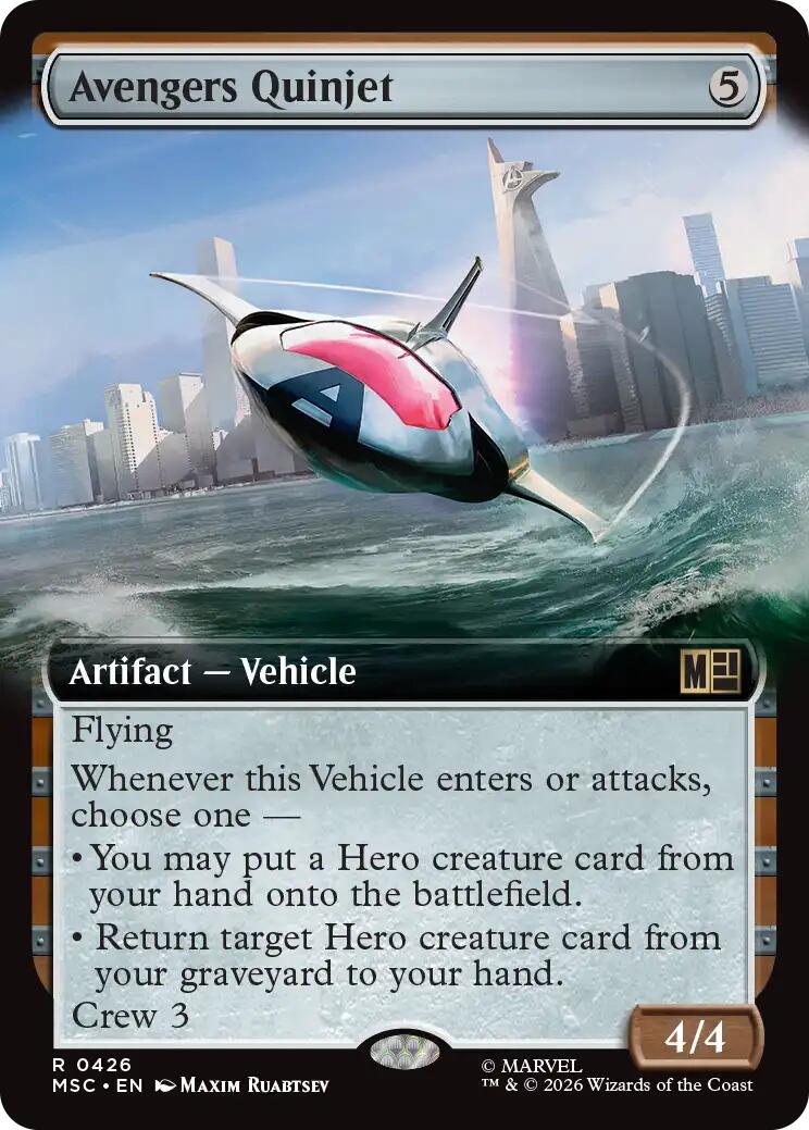 Avengers Quinjet (Extended Art) [Marvel Super Heroes Commander] | Red Claw Gaming