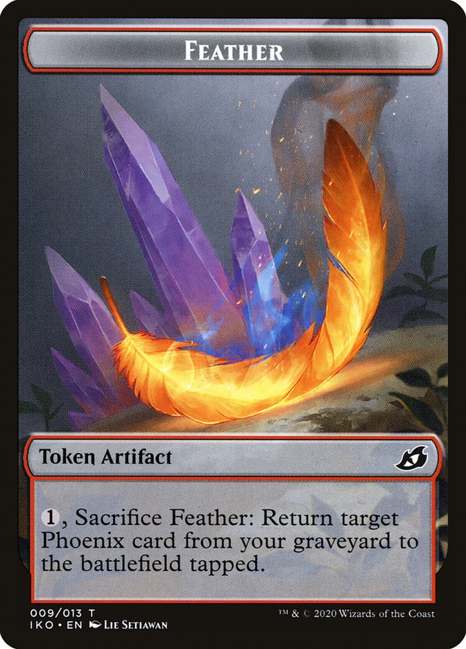 Feather Token [Ikoria: Lair of Behemoths Tokens] MTG Single Magic: The Gathering | Red Claw Gaming