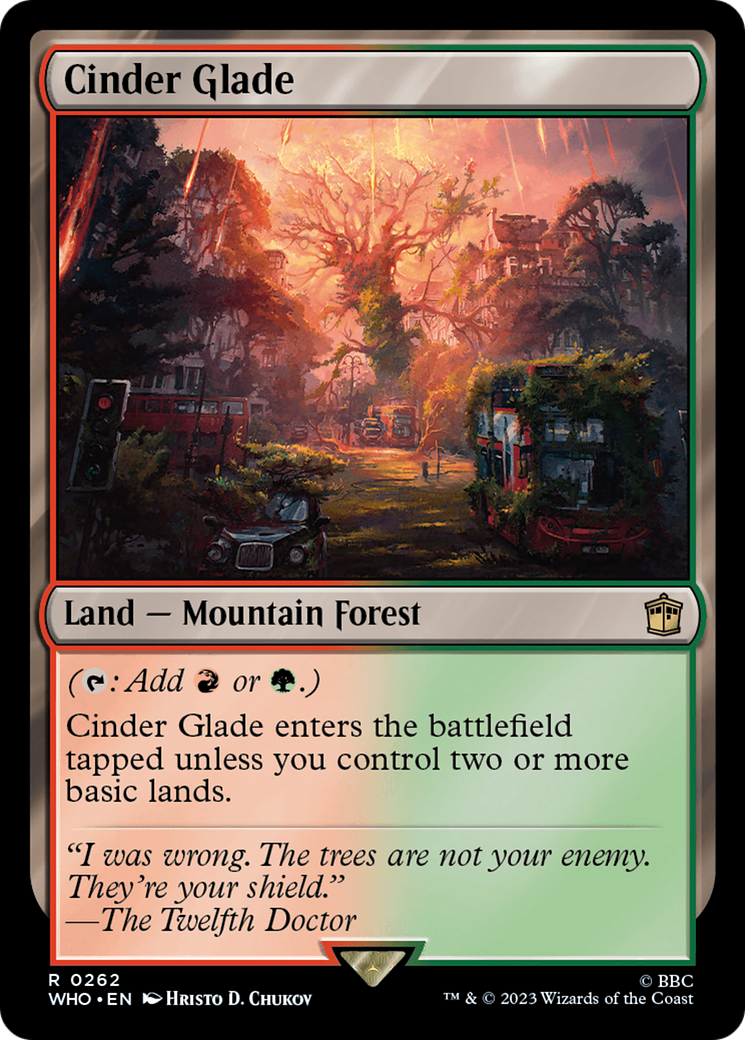 Cinder Glade [Doctor Who] MTG Single Magic: The Gathering    | Red Claw Gaming