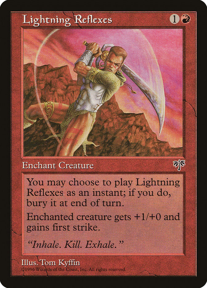 Lightning Reflexes [Mirage] MTG Single Magic: The Gathering | Red Claw Gaming