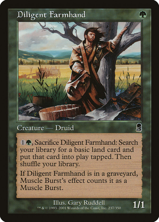 Diligent Farmhand [Odyssey] MTG Single Magic: The Gathering | Red Claw Gaming