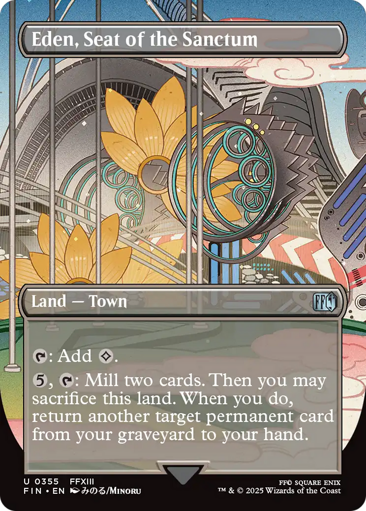 Eden, Seat of the Sanctum (Borderless) [FINAL FANTASY] MTG Single Magic: The Gathering | Red Claw Gaming