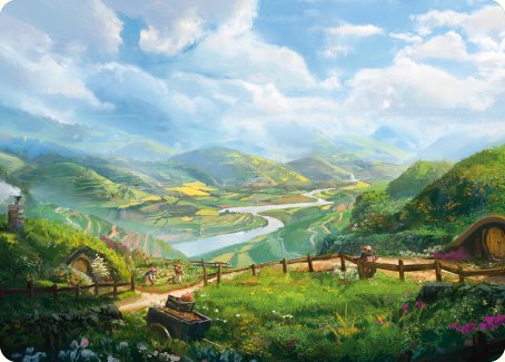 Plains Art Card [The Lord of the Rings: Tales of Middle-earth Art Series] MTG Single Magic: The Gathering | Red Claw Gaming
