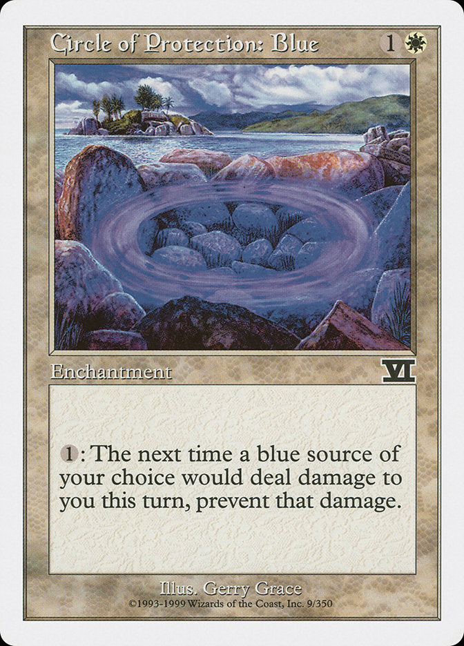 Circle of Protection: Blue [Classic Sixth Edition] MTG Single Magic: The Gathering | Red Claw Gaming