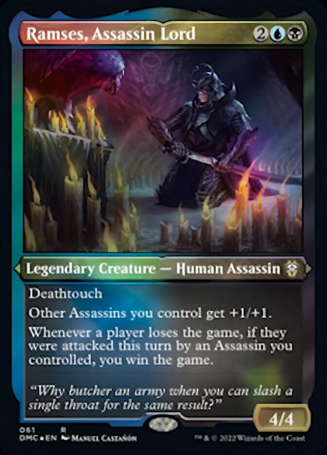 Ramses, Assassin Lord (Foil Etched) [Dominaria United Commander] MTG Single Magic: The Gathering | Red Claw Gaming