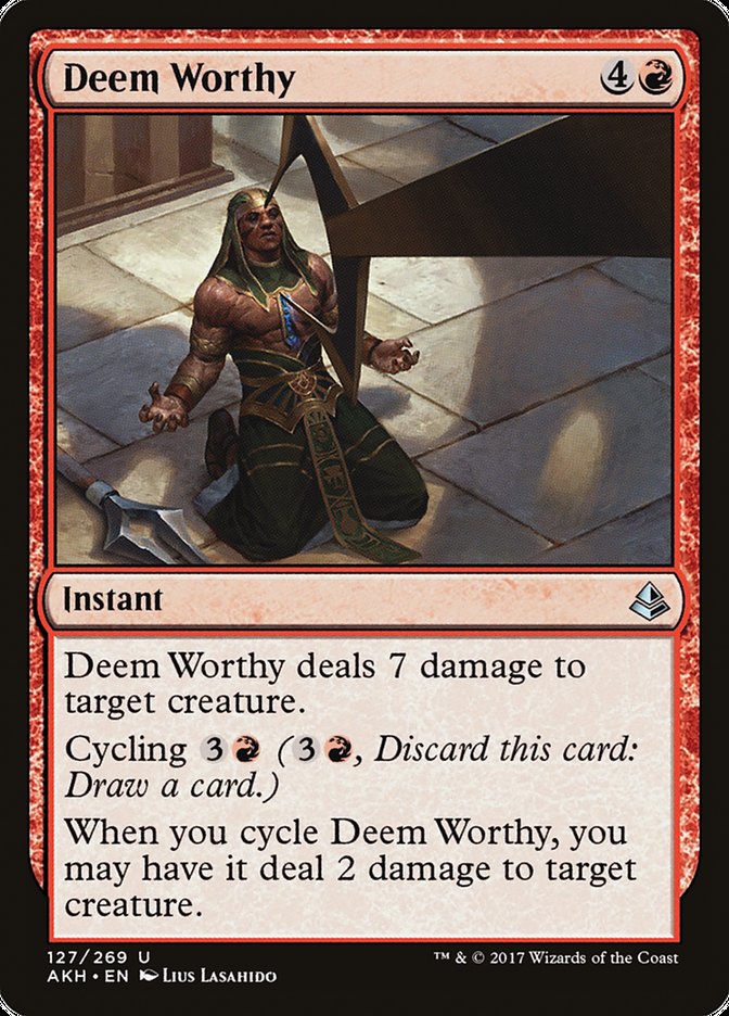 Deem Worthy [Amonkhet] MTG Single Magic: The Gathering | Red Claw Gaming