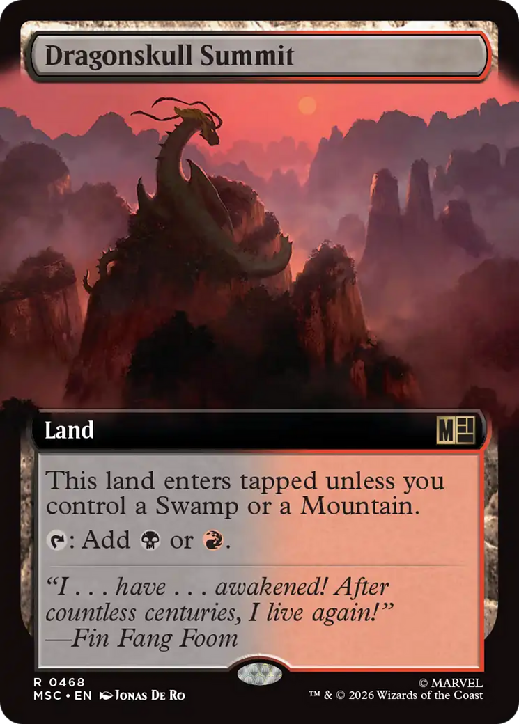 Dragonskull Summit (Extended Art) [Marvel Super Heroes Commander] | Red Claw Gaming