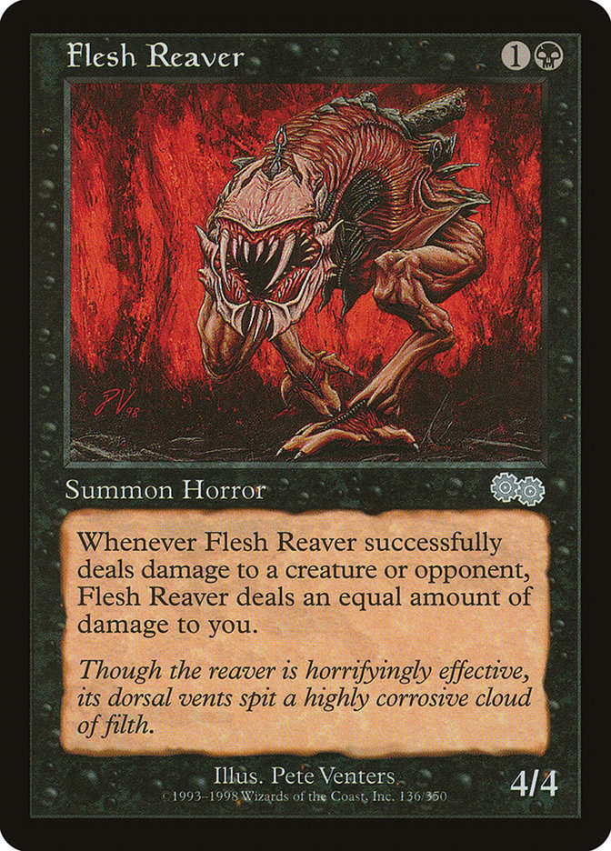 Flesh Reaver [Urza's Saga] MTG Single Magic: The Gathering | Red Claw Gaming