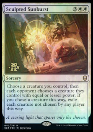 Sculpted Sunburst [Commander Legends: Battle for Baldur's Gate Prerelease Promos] MTG Single Magic: The Gathering | Red Claw Gaming