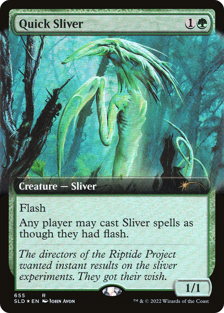 Quick Sliver (Extended Art) [Secret Lair Drop Promos] MTG Single Magic: The Gathering | Red Claw Gaming