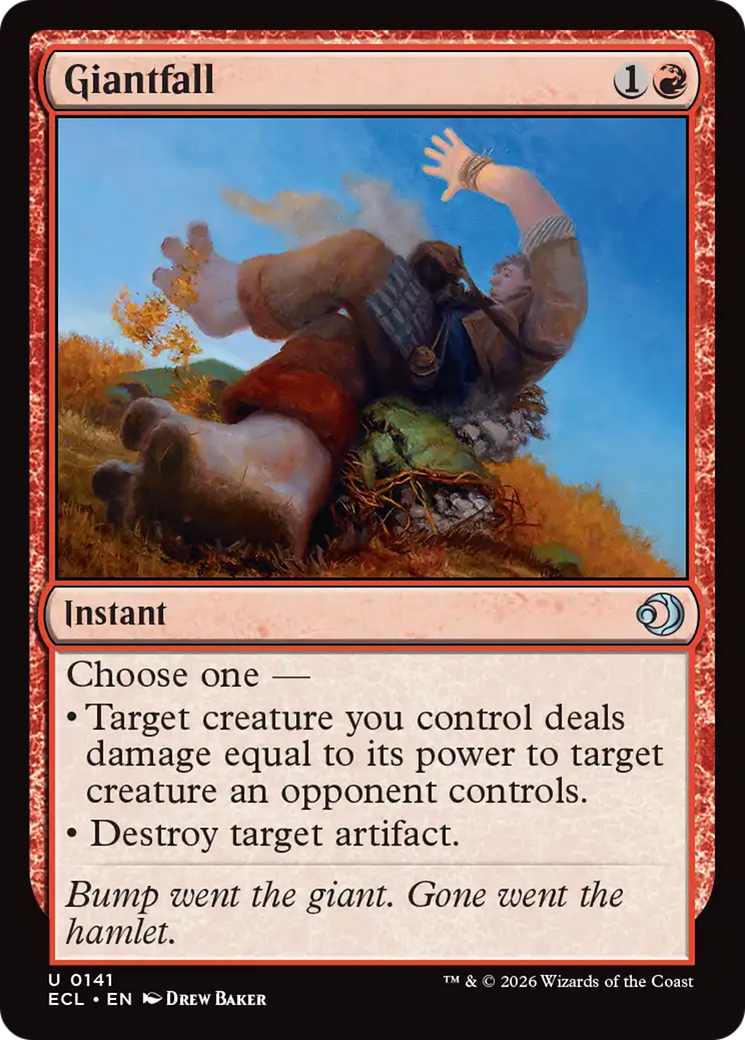 Giantfall [Lorwyn Eclipsed] MTG Single Magic: The Gathering | Red Claw Gaming