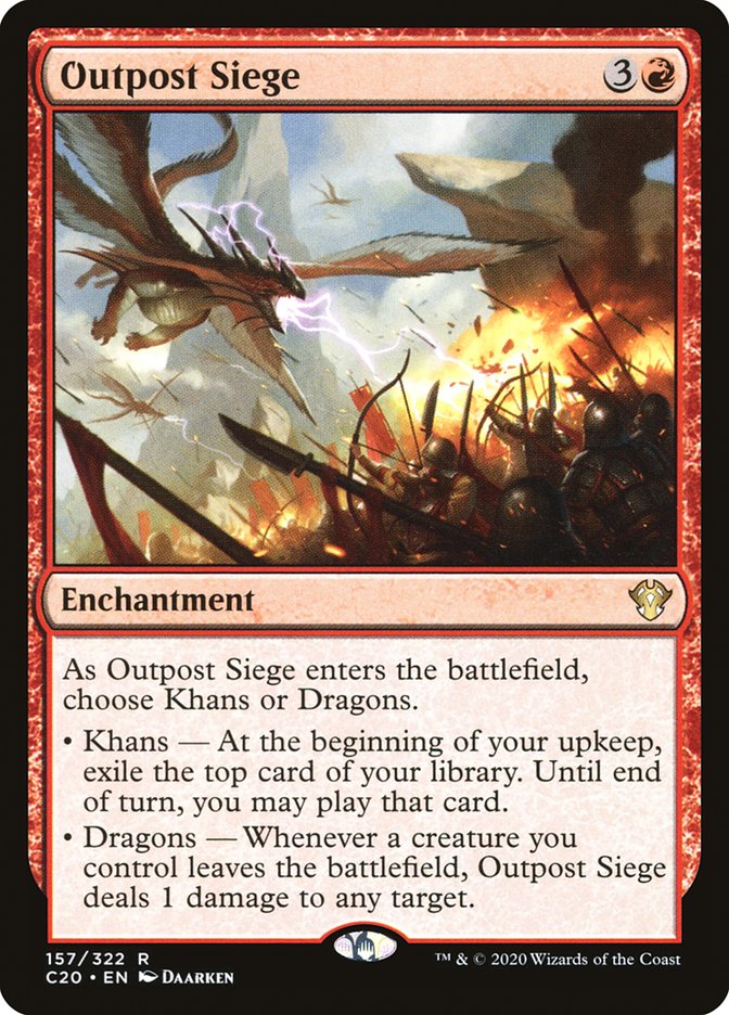 Outpost Siege [Commander 2020] MTG Single Magic: The Gathering | Red Claw Gaming