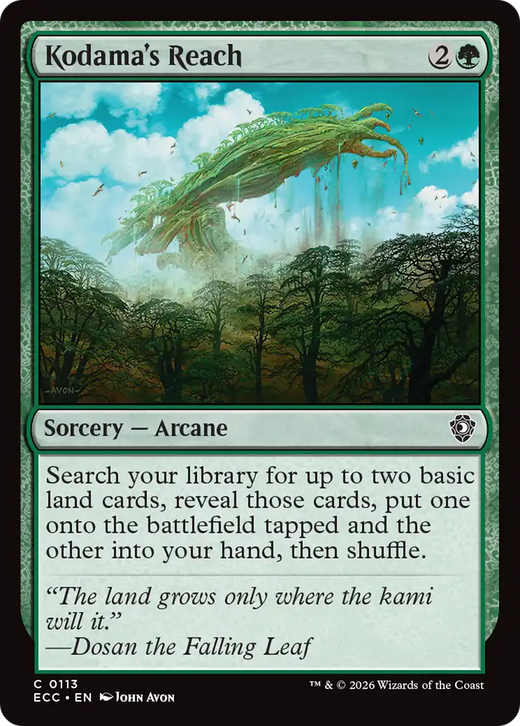 Kodama's Reach [Lorwyn Eclipsed Commander] MTG Single Magic: The Gathering | Red Claw Gaming