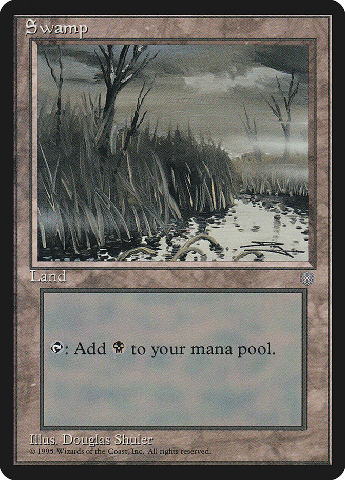 Swamp (Tall Grass / No Moss on Trees) [Ice Age] MTG Single Magic: The Gathering | Red Claw Gaming