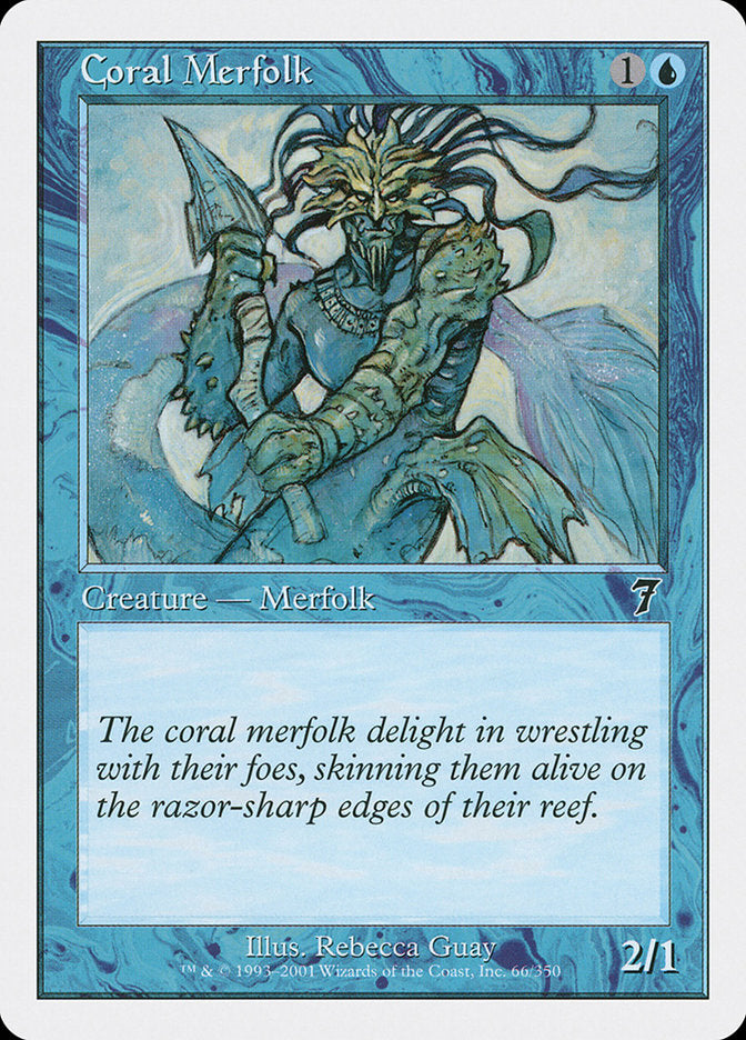 Coral Merfolk [Seventh Edition] MTG Single Magic: The Gathering | Red Claw Gaming