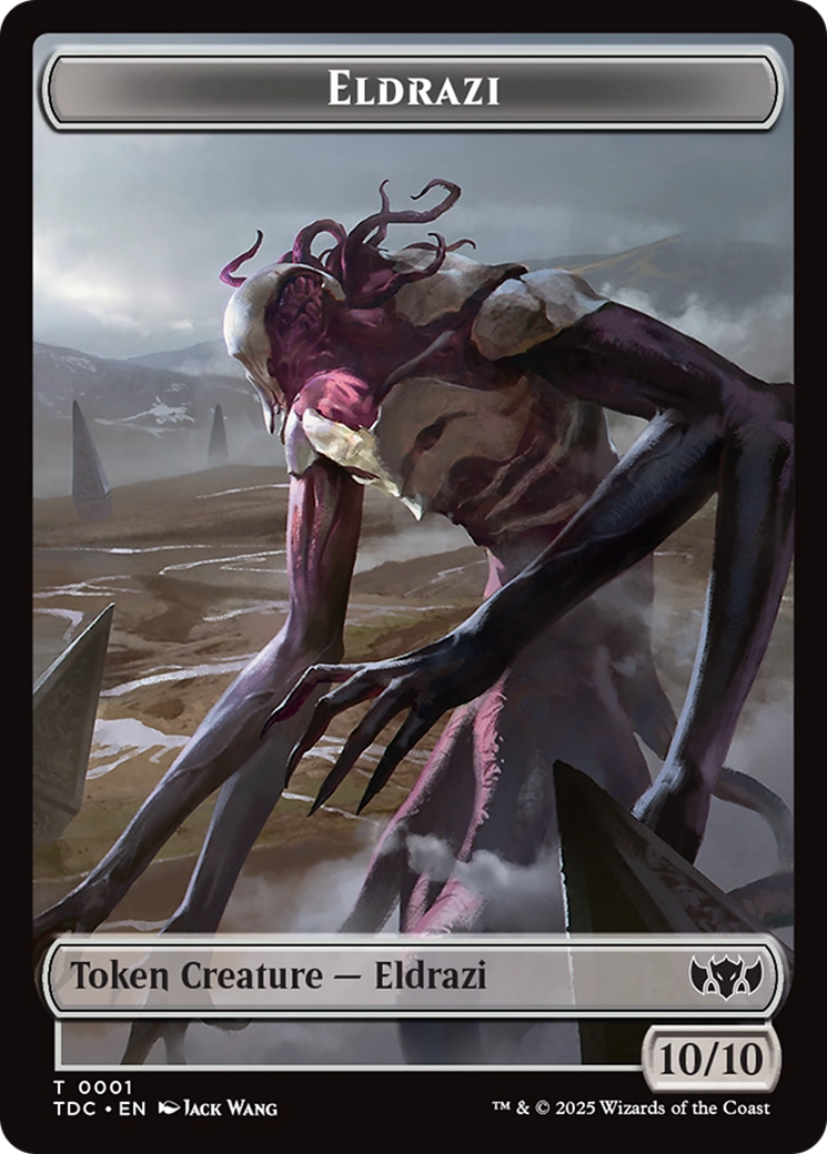 Eldrazi // Citizen Double-Sided Token [Tarkir: Dragonstorm Commander Tokens] MTG Single Magic: The Gathering | Red Claw Gaming