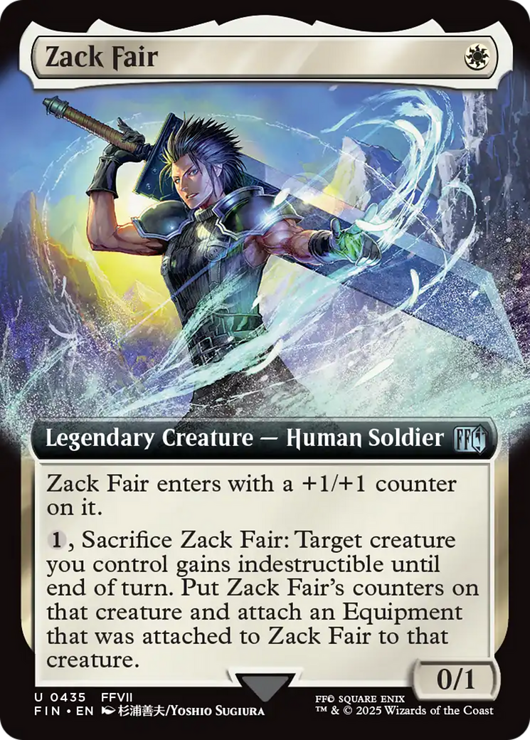 Zack Fair (Extended Art) [FINAL FANTASY] MTG Single Magic: The Gathering | Red Claw Gaming